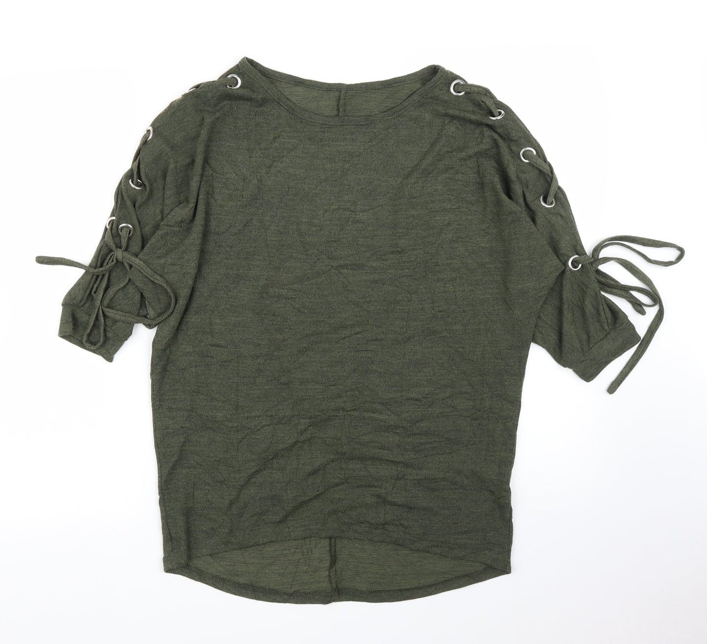 Womens UK Size S New Look Green Basic Blouse