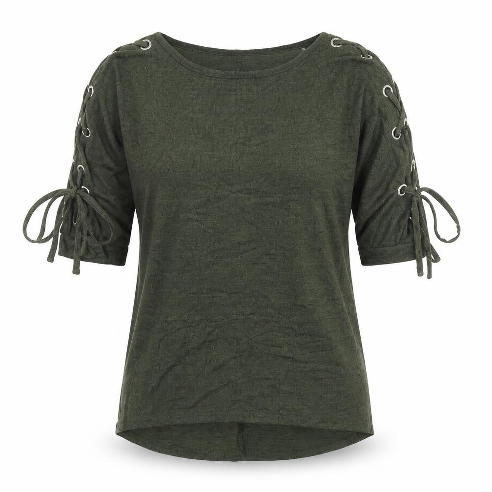 Womens UK Size S New Look Green Basic Blouse