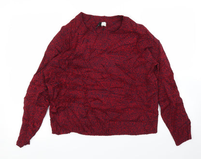 Womens UK Size M H&M Purple Pullover Jumper