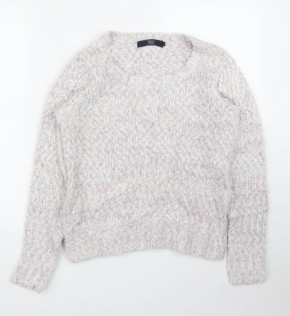 Womens UK Size S Isle Pink Pullover Jumper