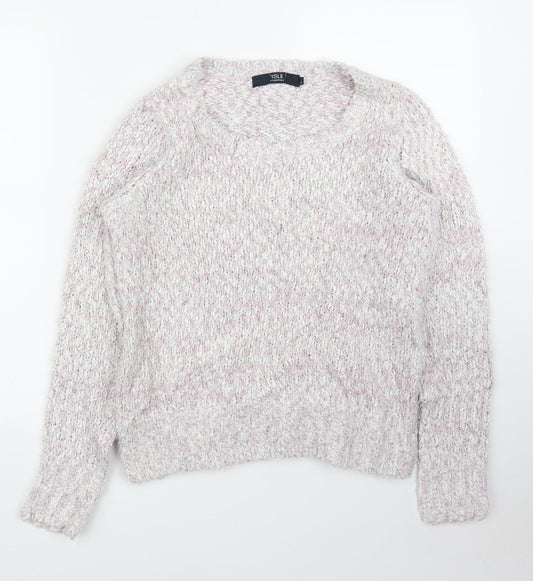 Womens UK Size S Isle Pink Pullover Jumper