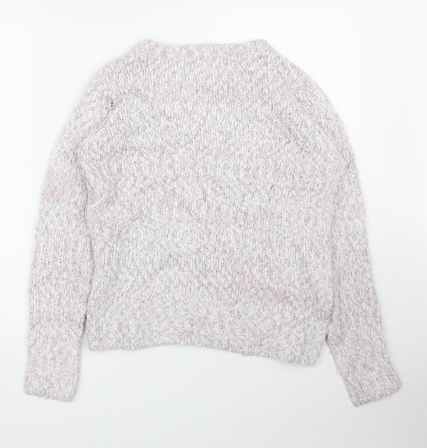 Womens UK Size S Isle Pink Pullover Jumper