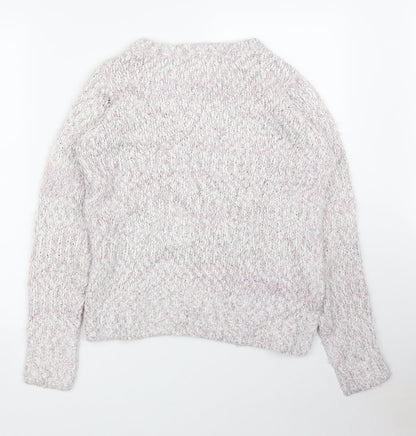 Womens UK Size S Isle Pink Pullover Jumper