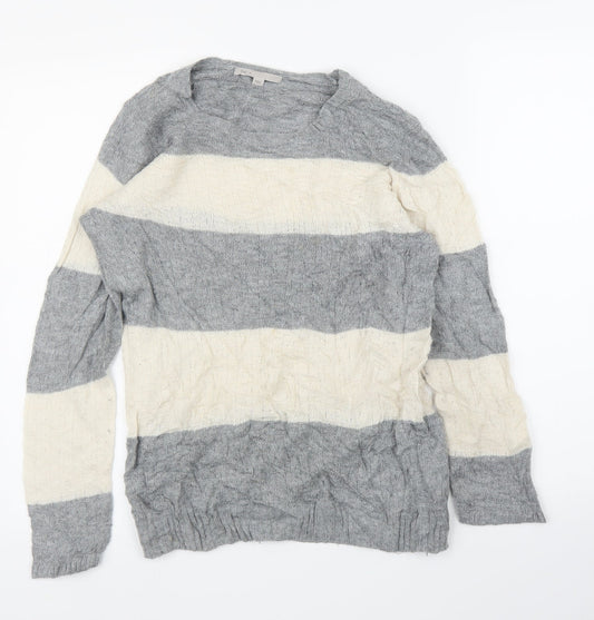 Gap Womens Grey Striped  Cape Jumper Size M