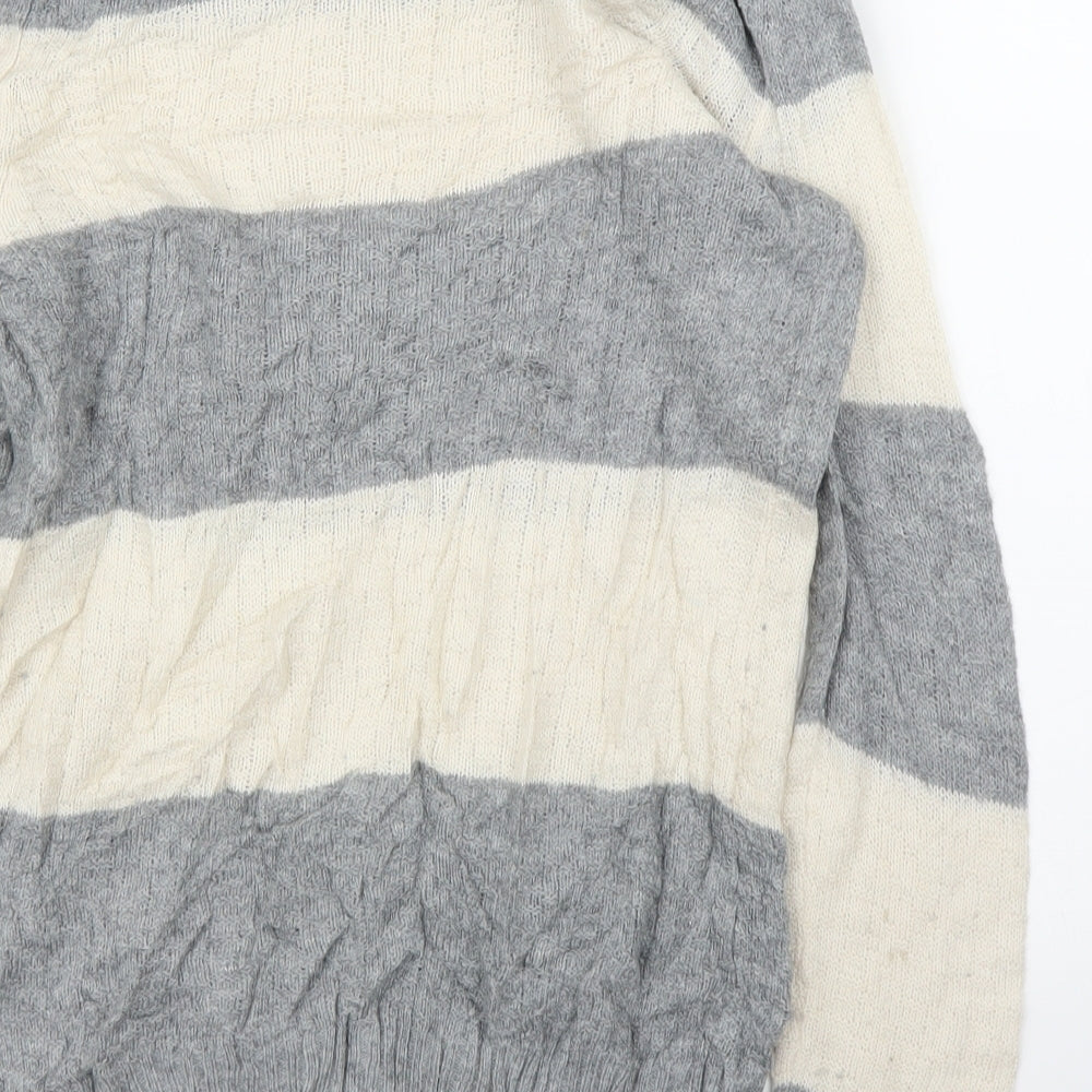 Gap Womens Grey Striped  Cape Jumper Size M