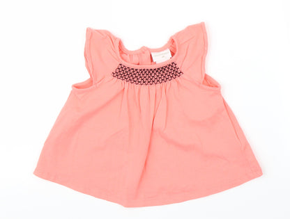 Savannah Girls Pink   Basic Blouse Size 9-12 Months