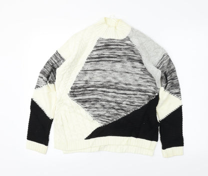 F&F  Womens White   Pullover Jumper Size 8