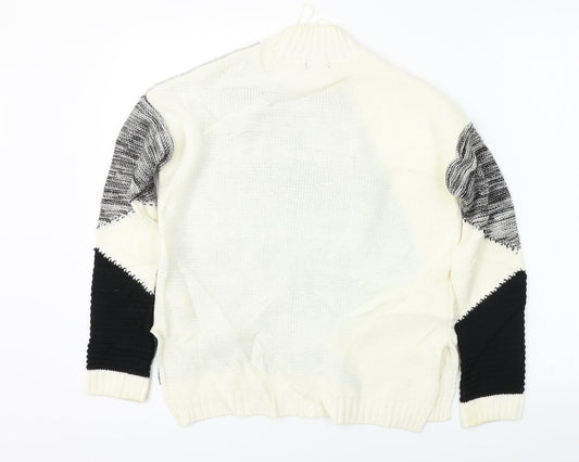 F&F  Womens White   Pullover Jumper Size 8