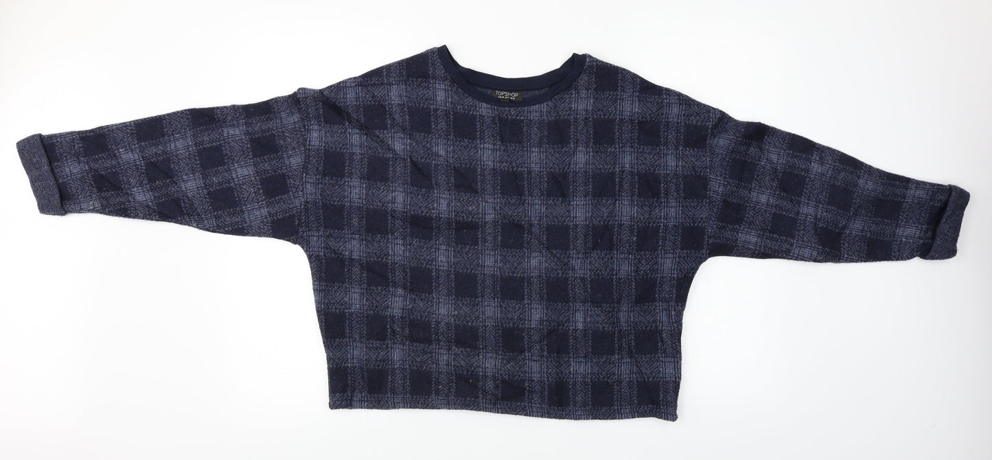 Womens UK Size 12 Topshop Blue Pullover Jumper