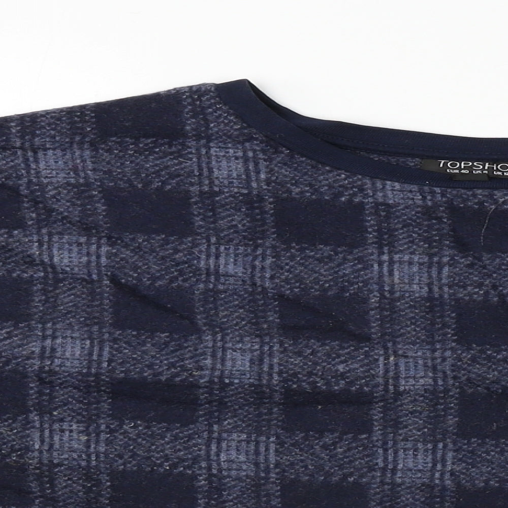 Womens UK Size 12 Topshop Blue Pullover Jumper