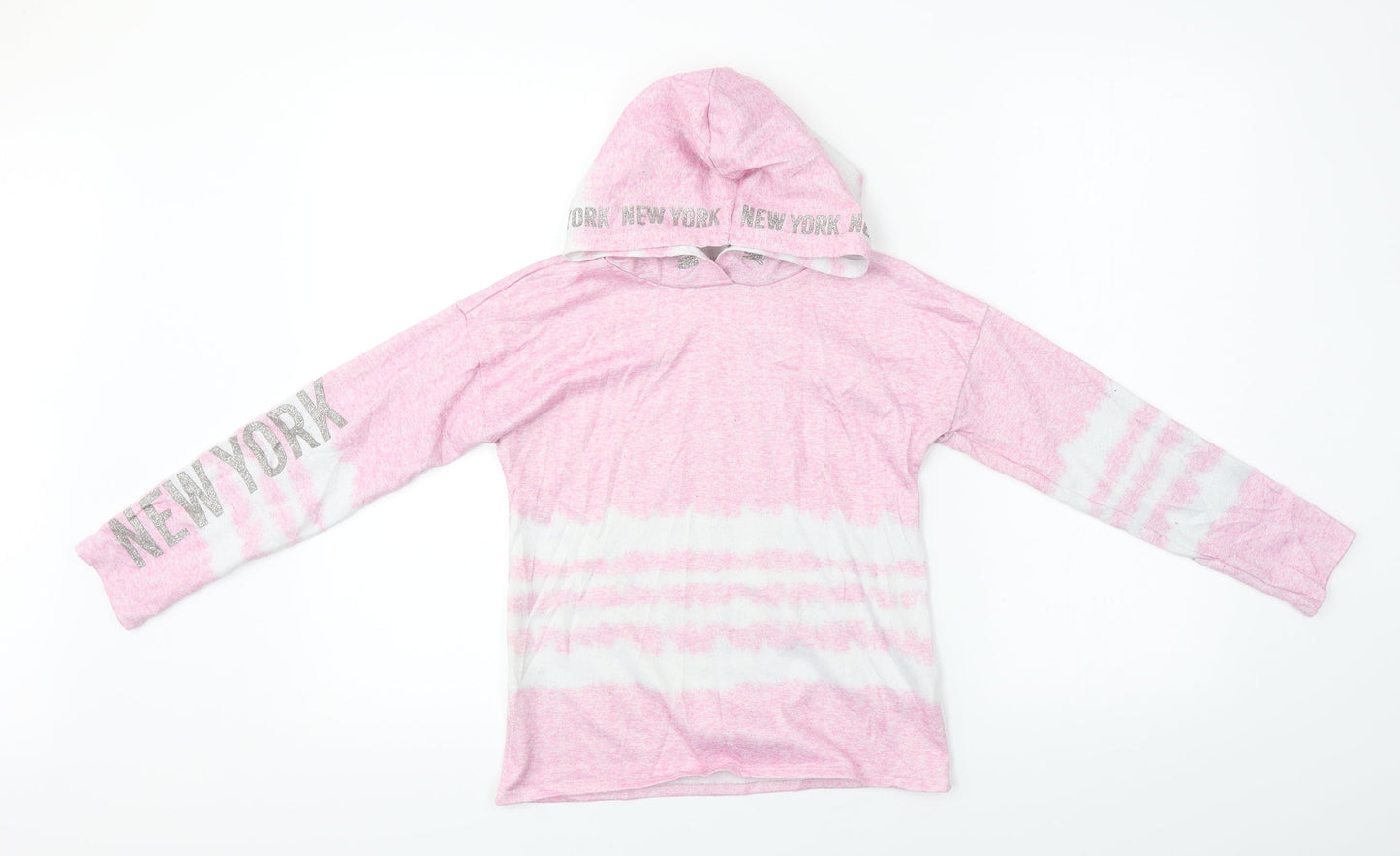 Matalan Girls Pink   Pullover Hoodie Size 9 Years