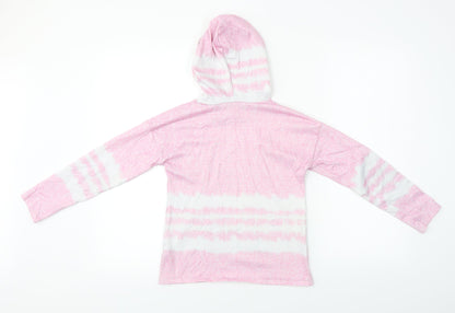 Matalan Girls Pink   Pullover Hoodie Size 9 Years
