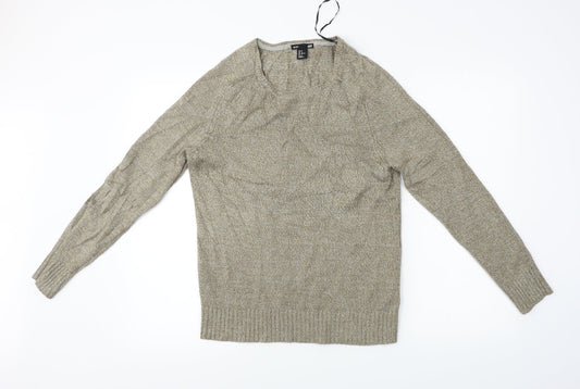 Womens UK Size M H&M Brown Pullover Jumper
