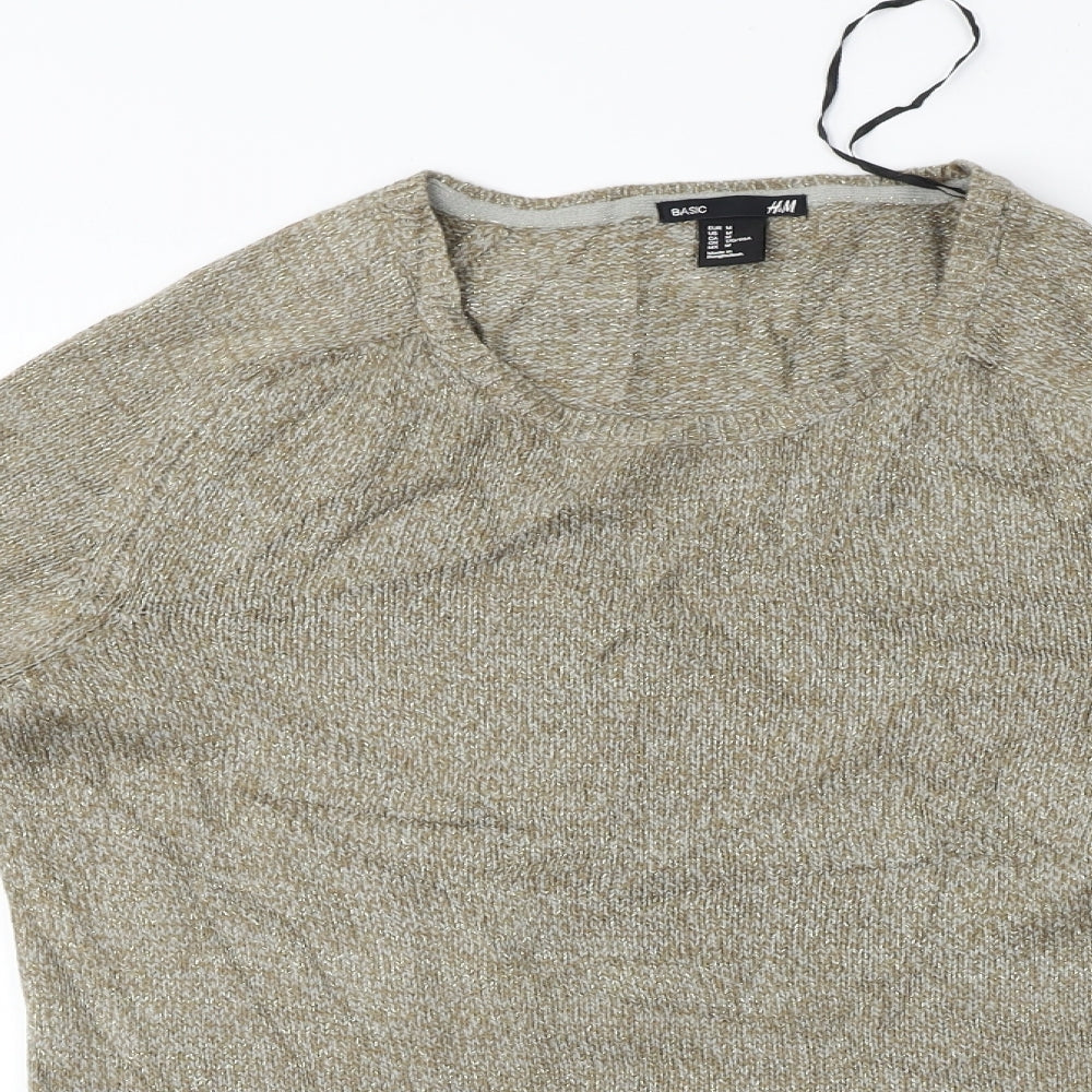 Womens UK Size M H&M Brown Pullover Jumper