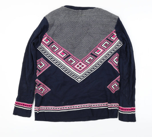 Womens UK Size M PARISIAN Blue Pullover Jumper