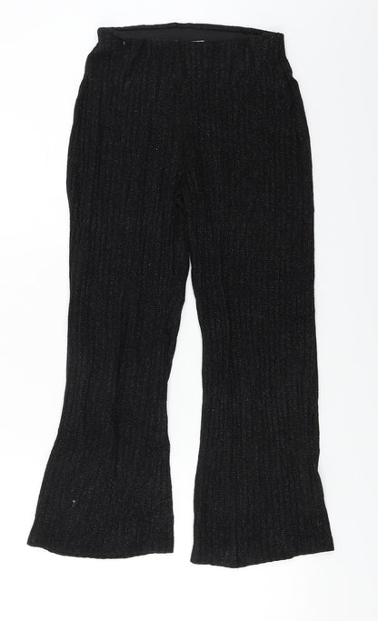 Womens UK Size S Zara Regular Fit  Black Trousers