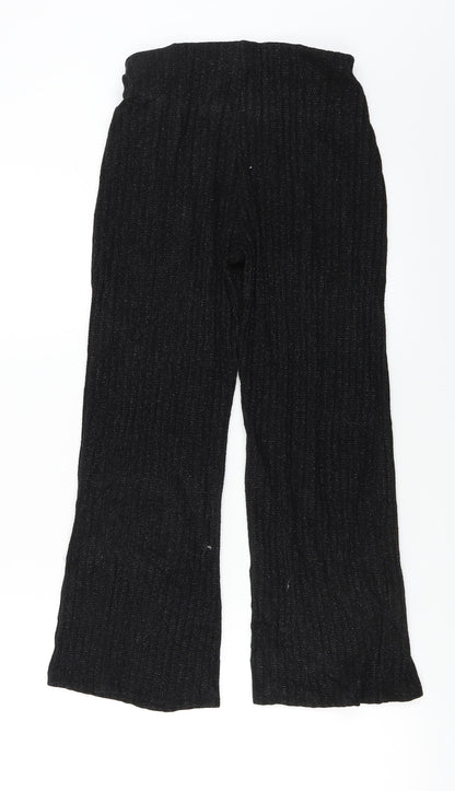 Womens UK Size S Zara Regular Fit  Black Trousers