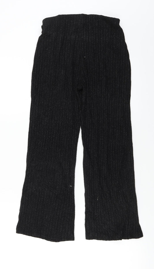 Womens UK Size S Zara Regular Fit  Black Trousers