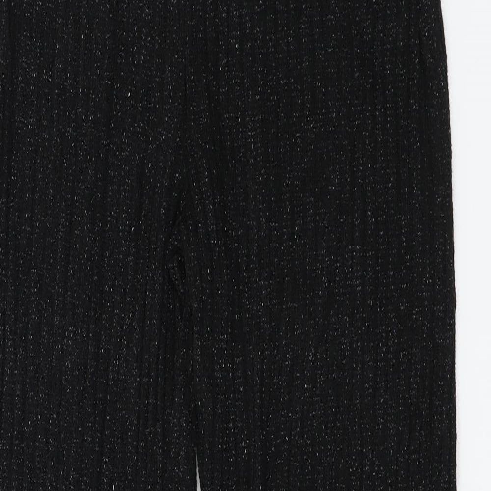 Womens UK Size S Zara Regular Fit  Black Trousers