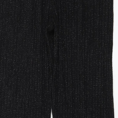 Womens UK Size S Zara Regular Fit  Black Trousers