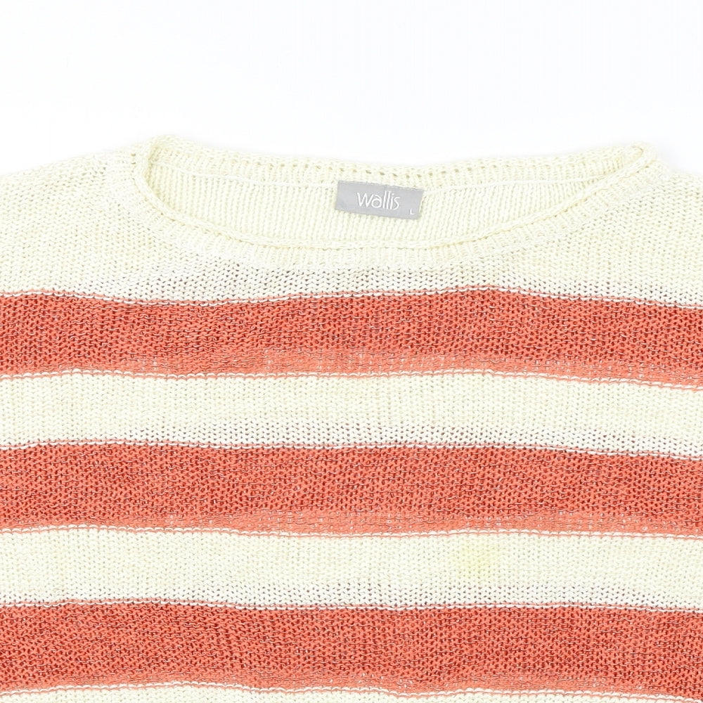 Womens UK Size L Wallis Beige Pullover Jumper