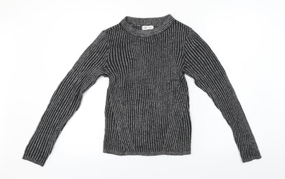 H&M  Girls Black   Pullover Jumper Size 12-13 Years