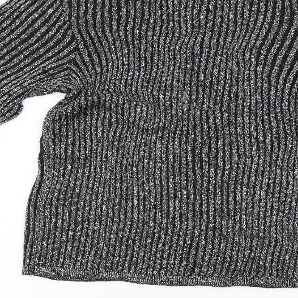 H&M  Girls Black   Pullover Jumper Size 12-13 Years