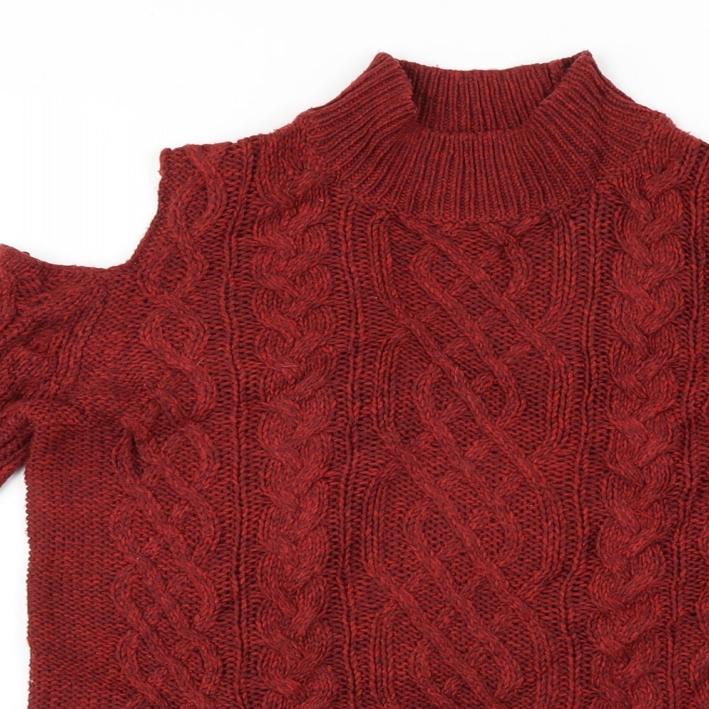 Womens UK Size M Matalan Red Pullover Jumper