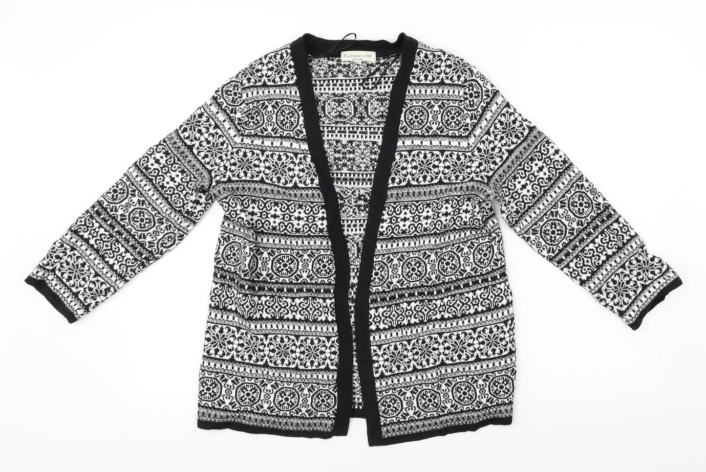 F&F Womens Black   Cardigan Jumper Size 8