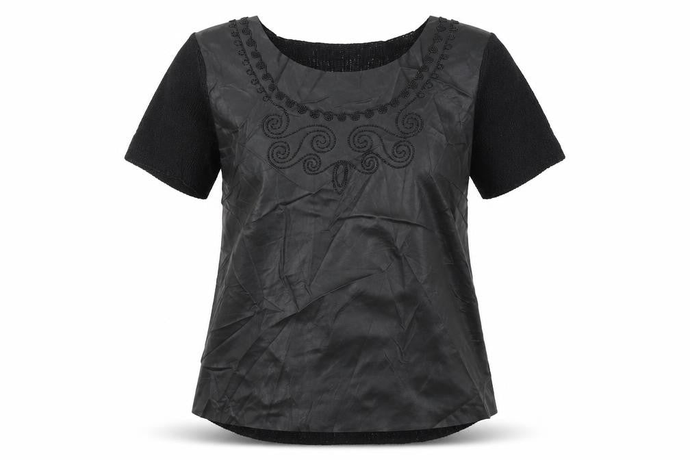 Womens UK Size 12 NEXT Black Basic T-Shirt
