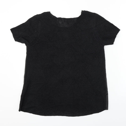 Womens UK Size 12 NEXT Black Basic T-Shirt