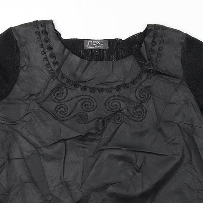 Womens UK Size 12 NEXT Black Basic T-Shirt