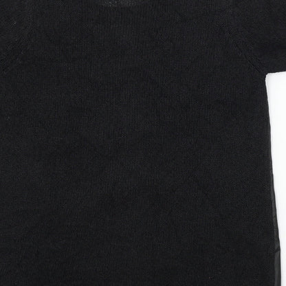 Womens UK Size 12 NEXT Black Basic T-Shirt
