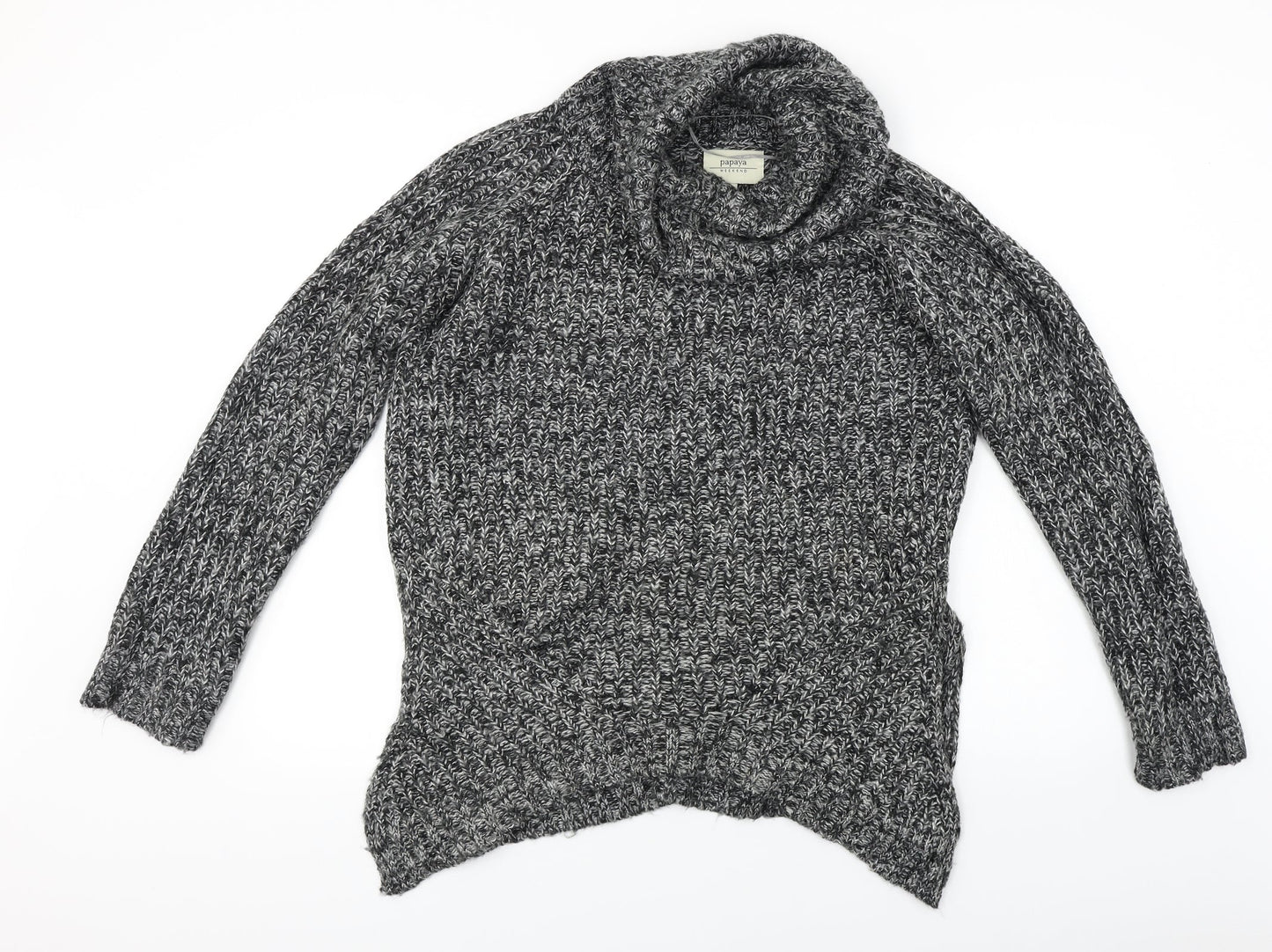 Papaya  Womens Grey   Pullover Jumper Size M