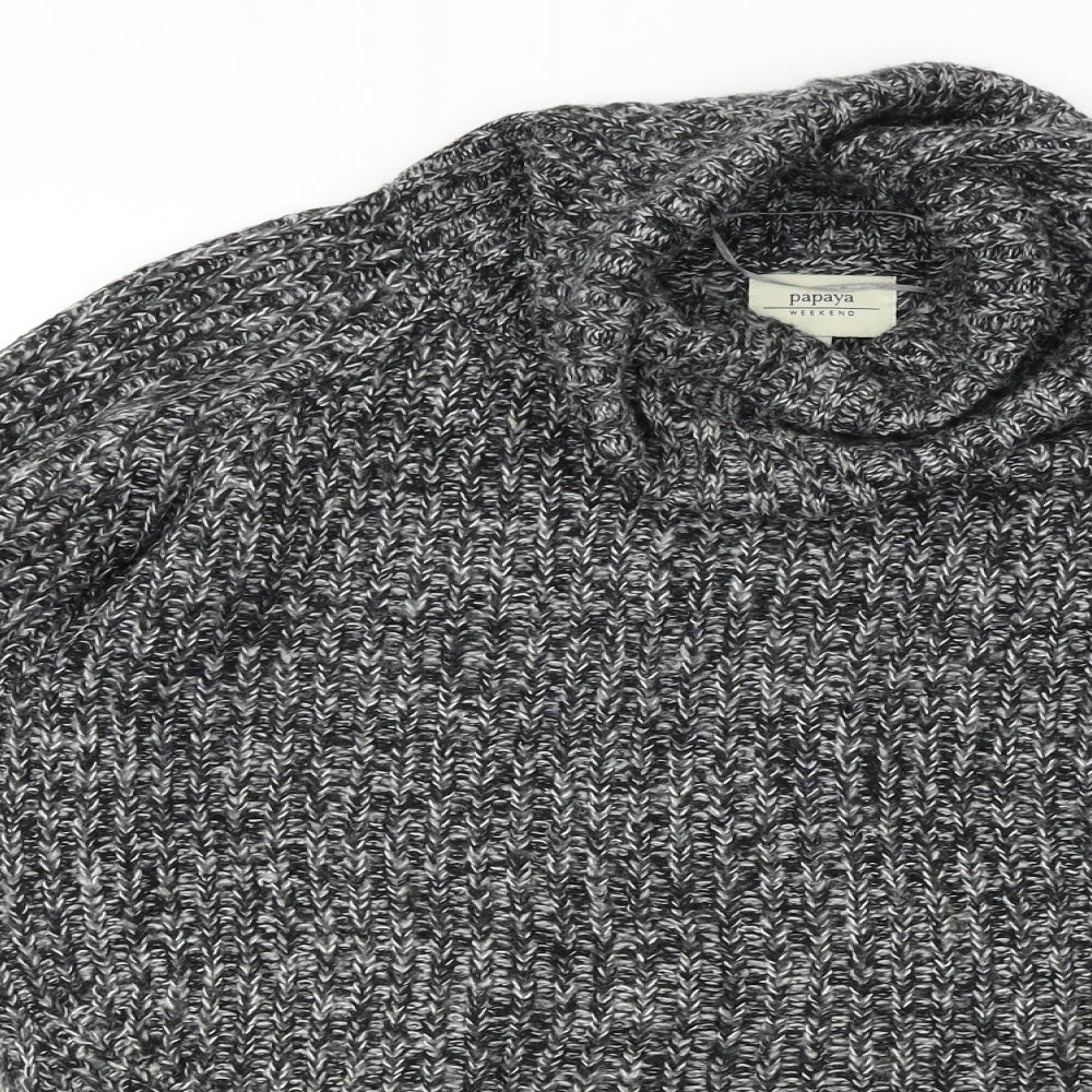 Papaya  Womens Grey   Pullover Jumper Size M