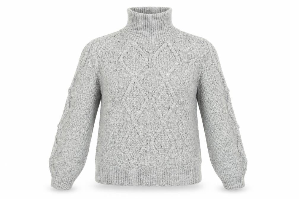 Womens UK Size L Papaya Grey Pullover Jumper