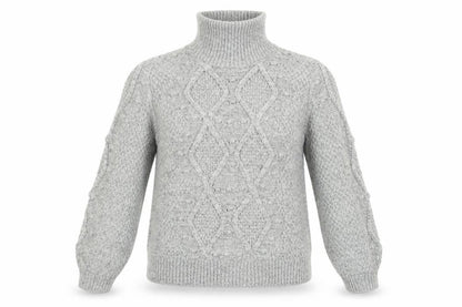 Womens UK Size L Papaya Grey Pullover Jumper