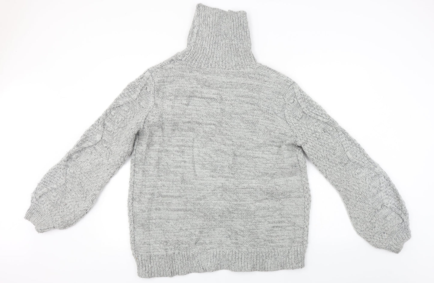 Womens UK Size L Papaya Grey Pullover Jumper