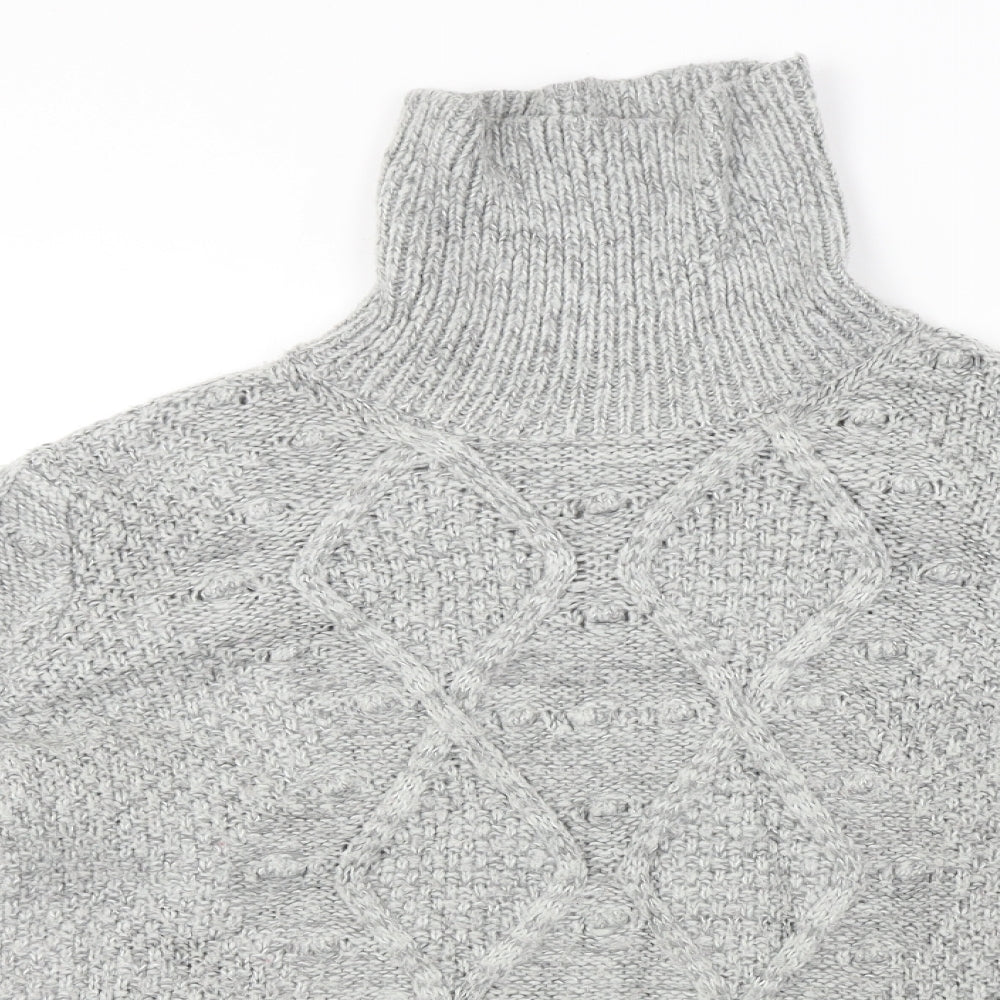 Womens UK Size L Papaya Grey Pullover Jumper