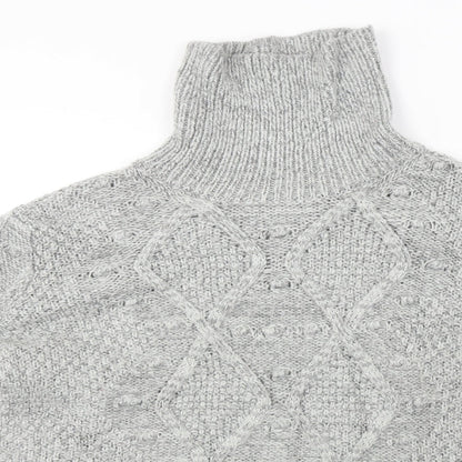 Womens UK Size L Papaya Grey Pullover Jumper