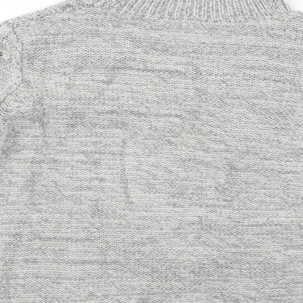 Womens UK Size L Papaya Grey Pullover Jumper