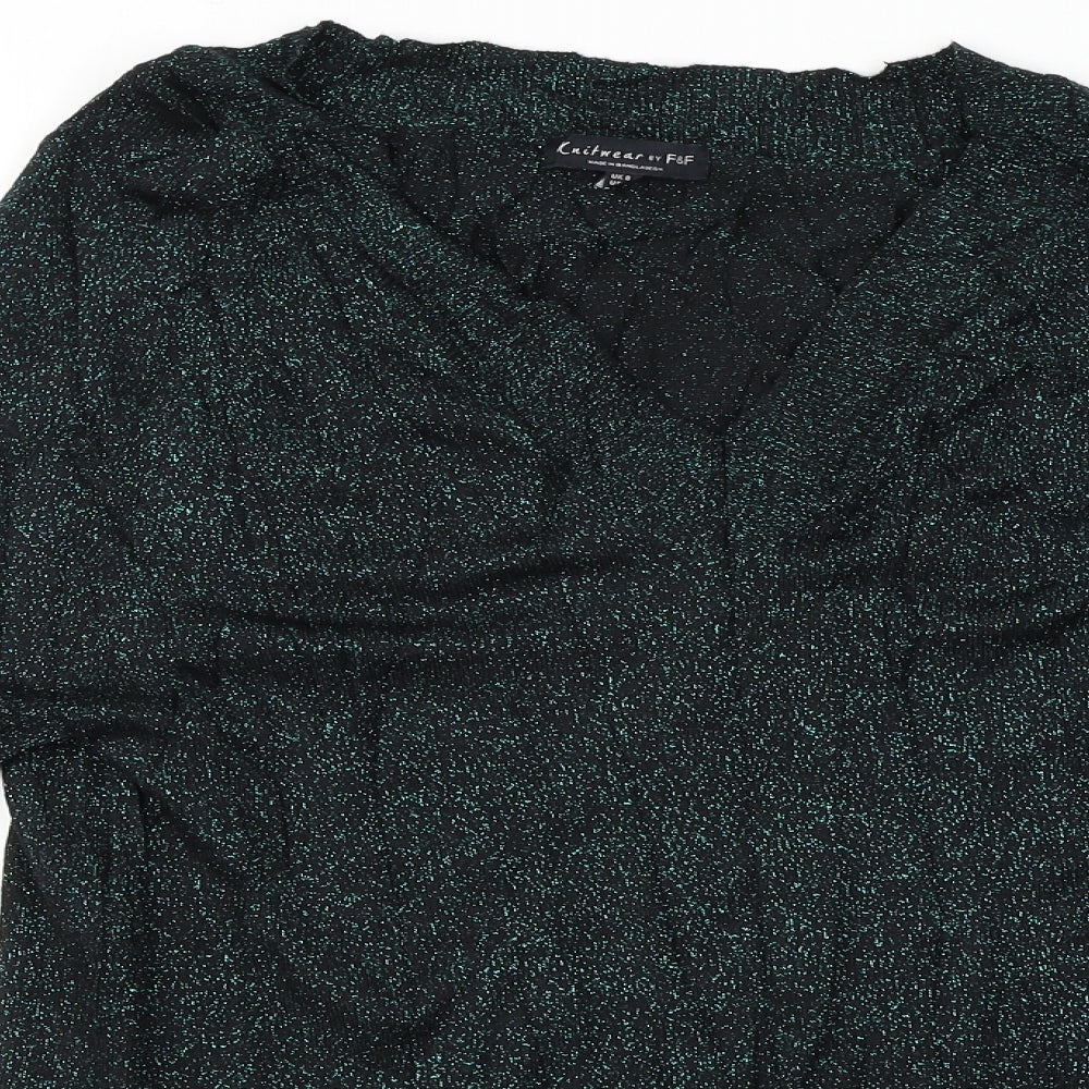 F&F Womens Green   Pullover Jumper Size 8