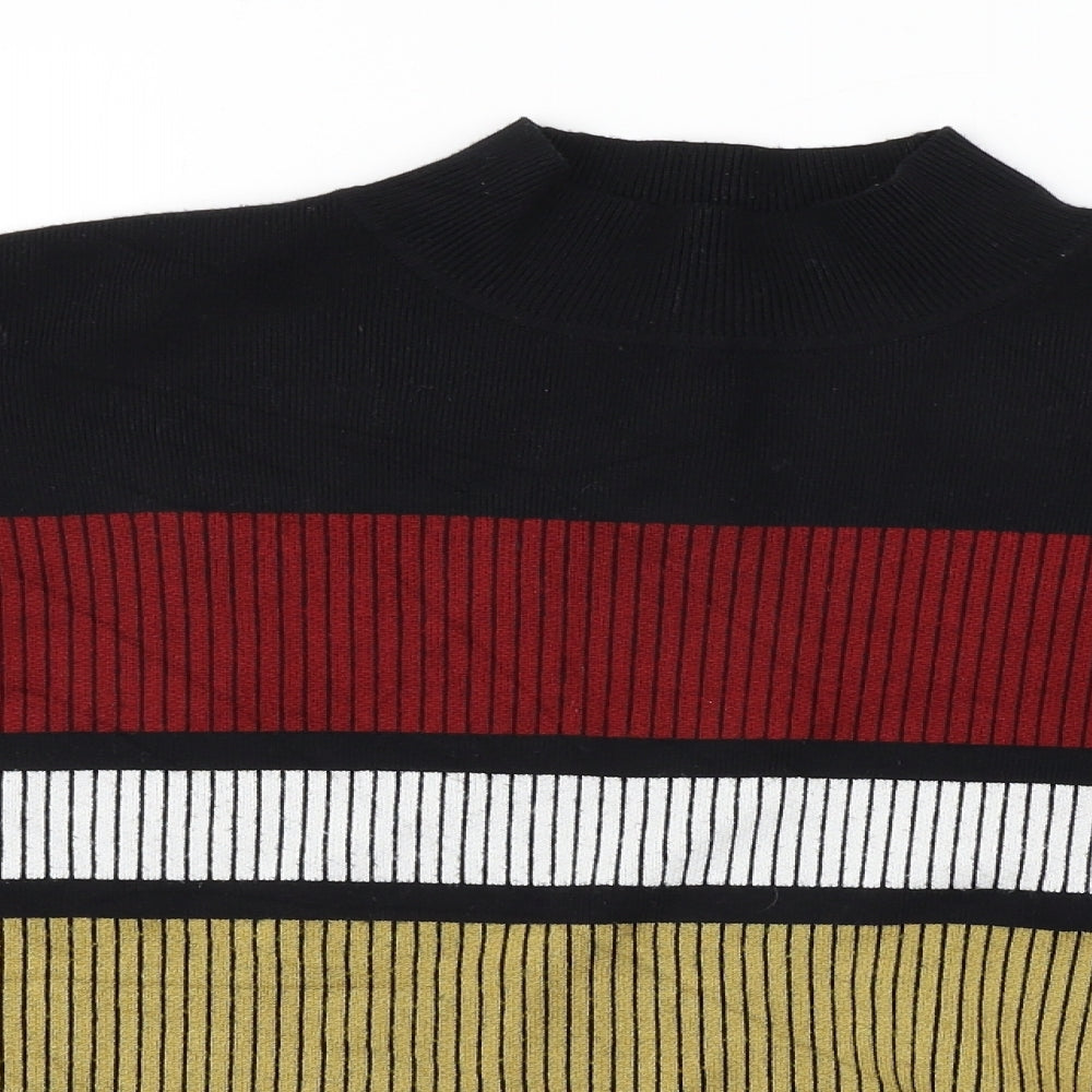 Womens UK Size 18 Papaya Black Pullover Jumper
