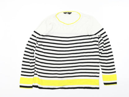 Womens UK Size 10 Dorothy Perkins White Pullover Jumper