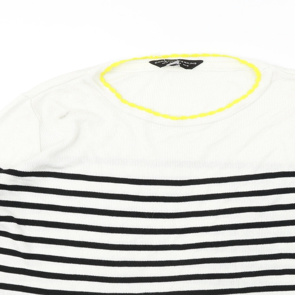 Womens UK Size 10 Dorothy Perkins White Pullover Jumper