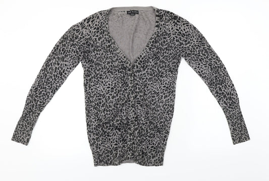 Womens UK Size 10 Millenium Grey Cardigan Jumper
