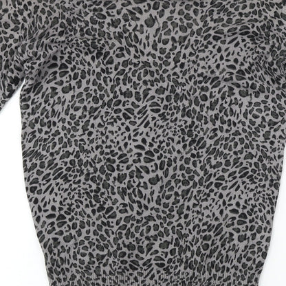Womens UK Size 10 Millenium Grey Cardigan Jumper