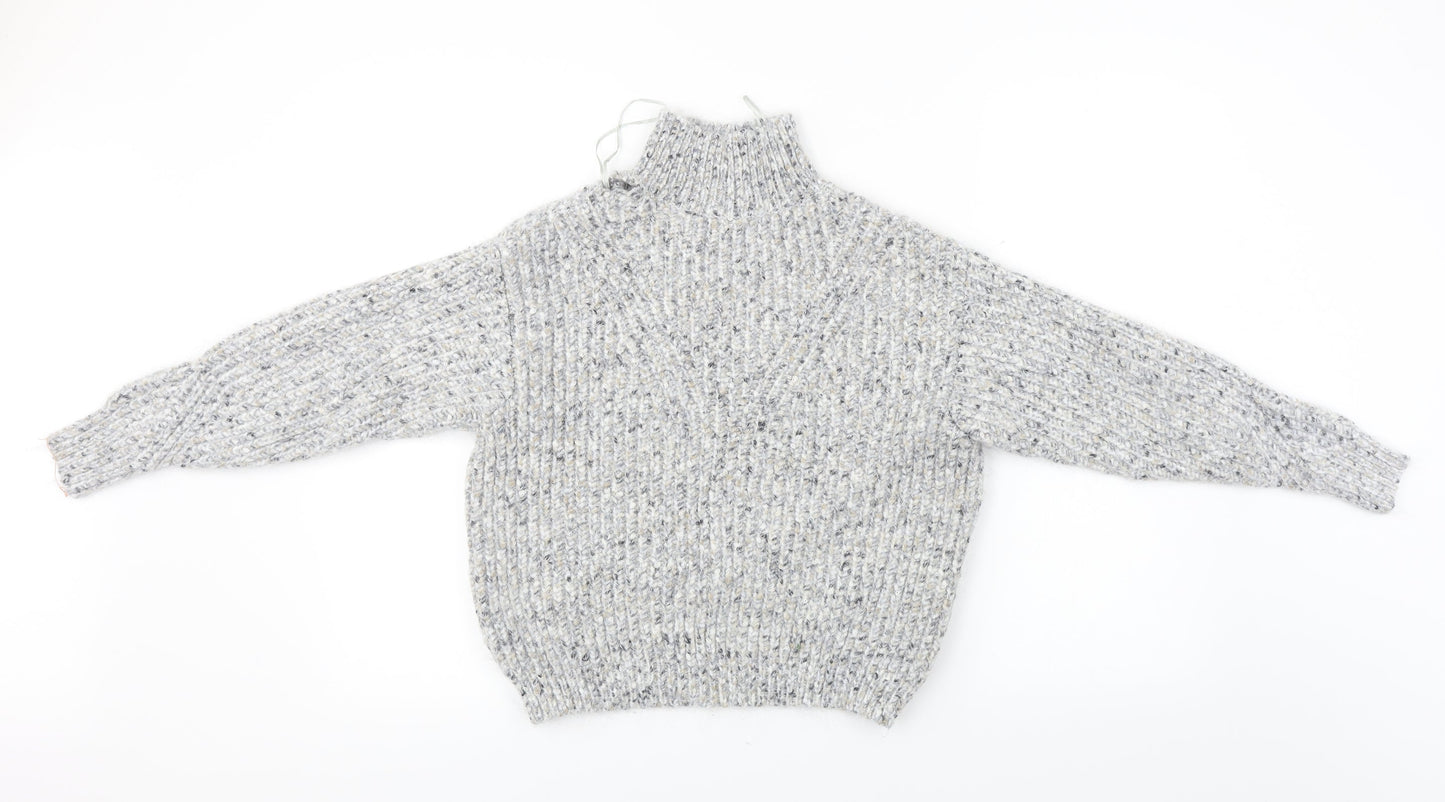 Womens UK Size XS Marks and Spencer Grey Pullover Jumper