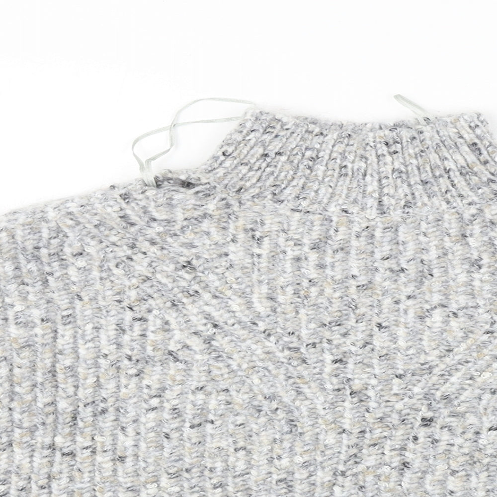 Womens UK Size XS Marks and Spencer Grey Pullover Jumper