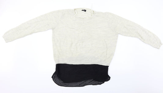 F&F  Womens Beige   Pullover Jumper Size 12